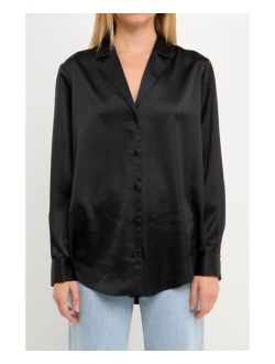 Women's Classic Satin Over Shirt