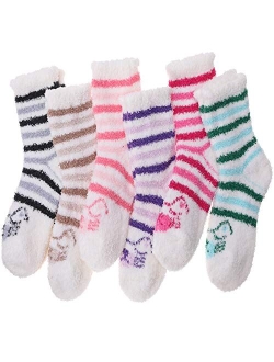 EBMORE Womens Fuzzy Socks Fleece Fluffy Cabin Plush Warm Sleep Soft Cozy Winter Adult Socks