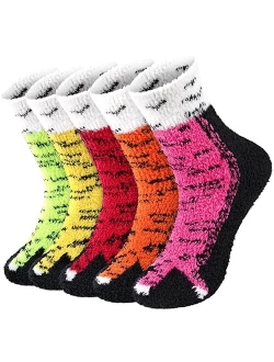 Trifabricy Fuzzy Socks for Women, Cute Winter Fluffy Socks, Warm Soft Cozy socks, Funny Novelty Socks Slipper Socks for women