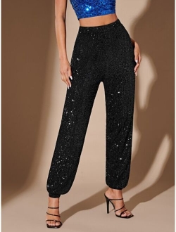 BAE Sequin Elastic Waist Pants