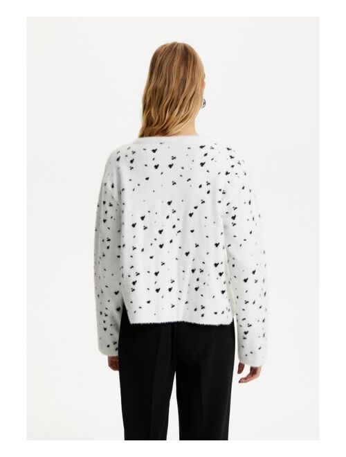 NOCTURNE Women's Printed Knit Cardigan