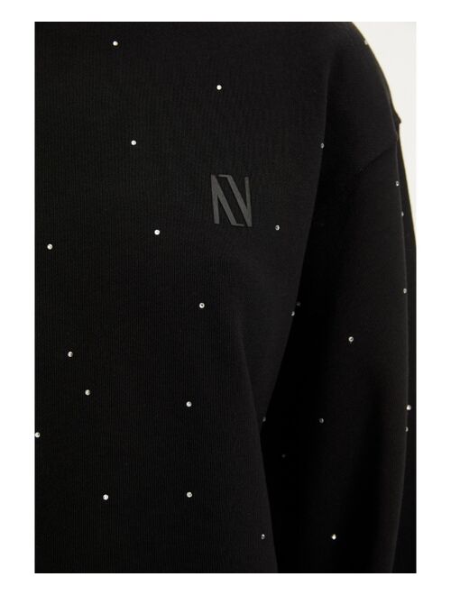 NOCTURNE Women's Studded Sweatshirt