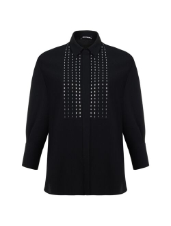 NOCTURNE Women's Beaded Oversized Shirt