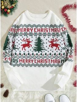 Men Christmas Pattern Sweater