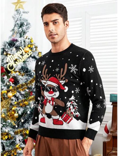 Manfinity Hypemode Men Christmas Pattern Sweater