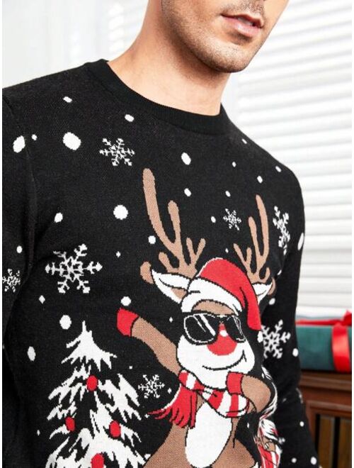 Manfinity Hypemode Men Christmas Pattern Sweater