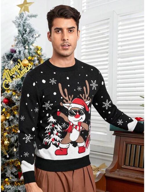 Manfinity Hypemode Men Christmas Pattern Sweater