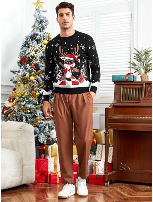 Manfinity Hypemode Men Christmas Pattern Sweater