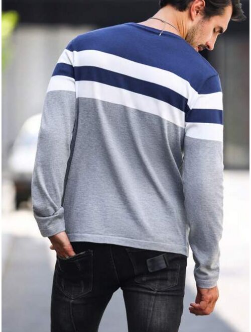 Manfinity Homme Men Color Block Sweater