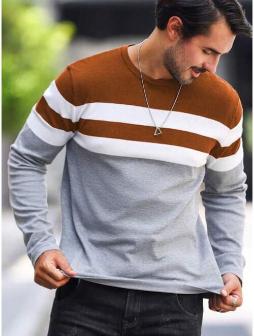 Manfinity Homme Men Color Block Sweater