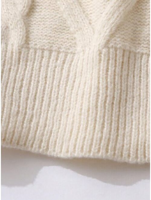 Men Cable Knit Sweater