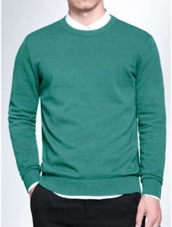 Manfinity Basics Men 1pc Round Neck Sweater