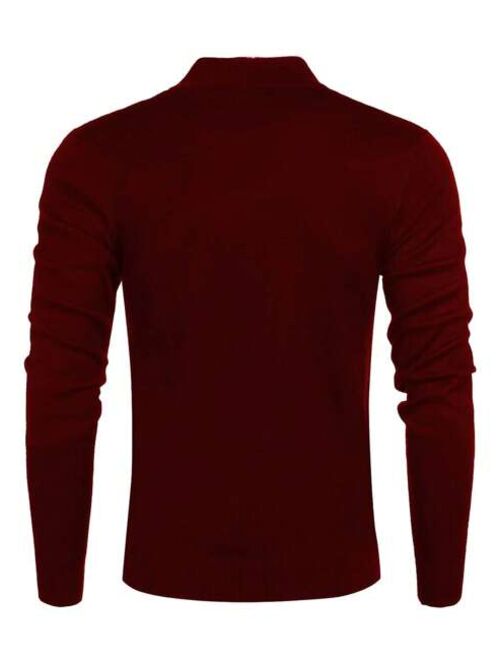 Men Quarter Zipper Sweater