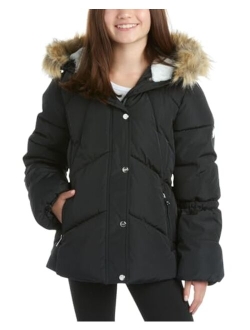 Girls' Winter Jacket - Quilted Bubble Puffer Parka - Heavyweight Coat for Girls (7-16)