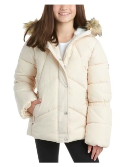 Girls' Winter Jacket - Quilted Bubble Puffer Parka - Heavyweight Coat for Girls (7-16)