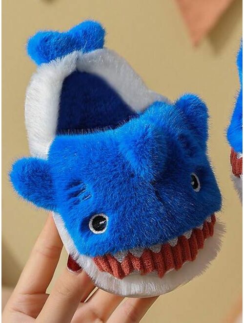 Shein Kids' Cute Shark-shaped Fashion Slippers