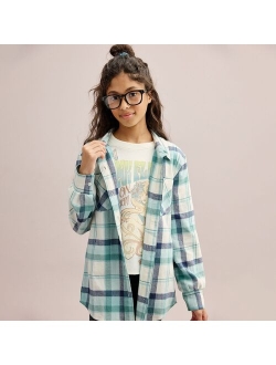 Girls 6-20 SO Boyfriend Flannel Top in Regular & Plus Size