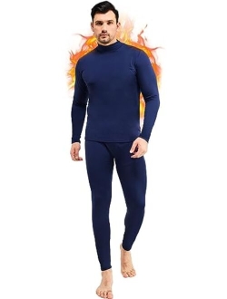 CL convallaria Long Johns Thermal Underwear for Men Soft Fleece Lined Base Layer Cold Weather Top Bottom Set XS-4XL