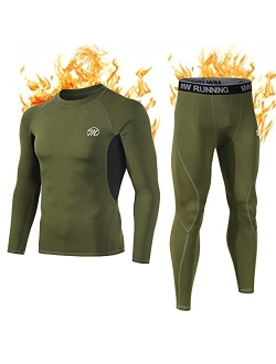 MEETWEE Thermal Underwear for Men, Winter Base Layer Set Tops & Long Johns Winter Ski Cold Weather Gear for Heat Retention