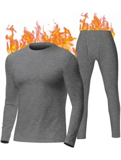 EXCELLENT THERMAL Mens Thermal Underwear Set, Soft and Warm Long Johns for Men Thermal Base layer for Cold Weather Bottom Top