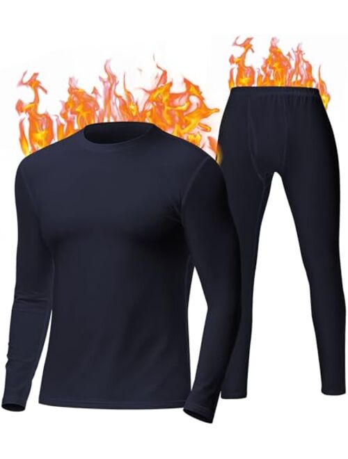 EXCELLENT THERMAL Mens Thermal Underwear Set, Soft and Warm Long Johns for Men Thermal Base layer for Cold Weather Bottom Top