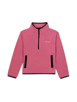 Little Girls Micro Fleece Quarter Zip Jacket