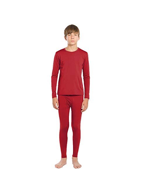 ViCherub Thermal Underwear Set for Boys Long Johns Fleece Lined Kids Base Layer Thermals Sets Boy