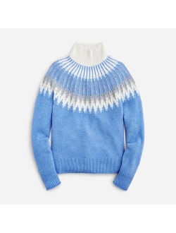 Fair Isle turtleneck sweater in Supersoft yarn