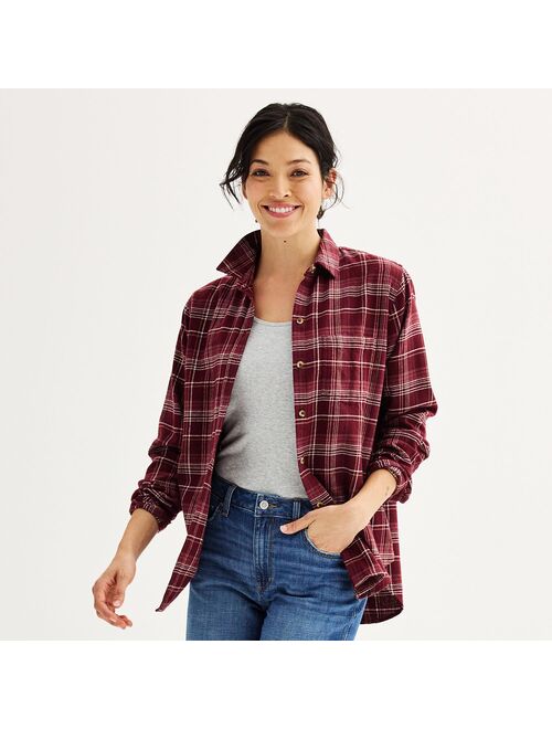 Women's Sonoma Goods For Life Everyday Flannel Shirt