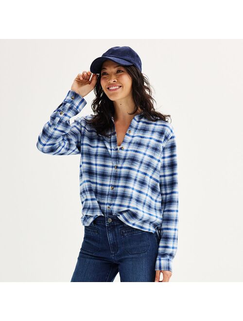 Women's Sonoma Goods For Life Everyday Flannel Shirt