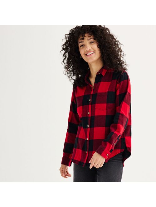 Women's Sonoma Goods For Life Everyday Flannel Shirt