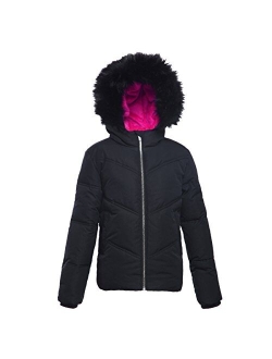 ROKKA&ROLLA Little and Big Girls' Heavyweight Puffer Jacket Bubble Coat