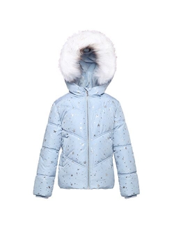 ROKKA&ROLLA Little and Big Girls' Heavyweight Puffer Jacket Bubble Coat