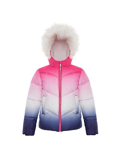 ROKKA&ROLLA Little and Big Girls' Heavyweight Puffer Jacket Bubble Coat