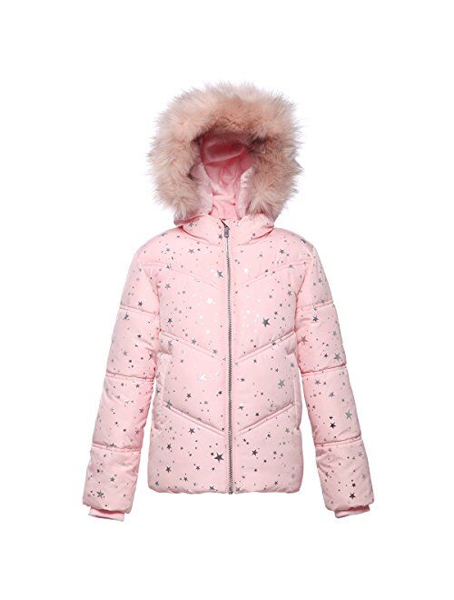 ROKKA&ROLLA Little and Big Girls' Heavyweight Puffer Jacket Bubble Coat