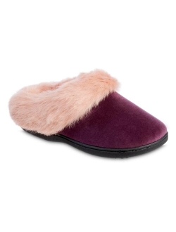 SIGNATURE Women's Velour Valerie Comfort Hoodback Slippers