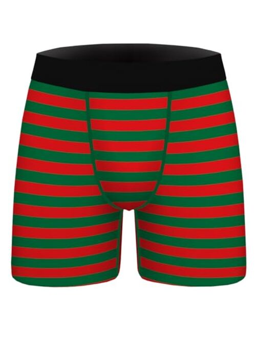 Ainuno Christmas Underwear for Men Hilarious Gag Gifts Funny Novelty Holiday Boxer Briefs No Fly