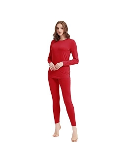 FELEMO Thermal Underwear for Women Ultra Soft Long Johns Set Women Pajamas Set