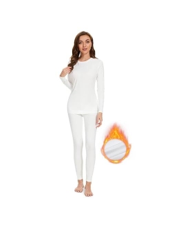 EXCELLENT THERMAL Long Johns for Women Fleece Lined Thermal Underwear Set Warm Long Underwear Base Layer Cold Weather