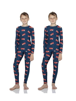 Thermal Underwear For Boys (Long Johns Thermal Set) Shirt & Pants, Base Layer w/Leggings/Bottoms Ski/Extreme Cold