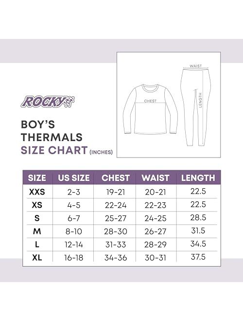 Buy Rocky Thermal Underwear For Boys (Long Johns Thermal Set) Shirt &  Pants, Base Layer w/Leggings/Bottoms Ski/Extreme Cold online