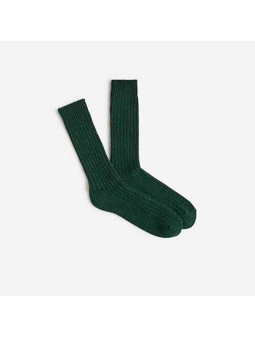 J.Crew Ribbed socks in Donegal lambswool blend