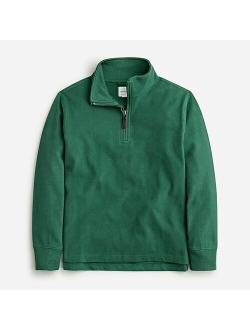 Kids' half-zip cotton pullover