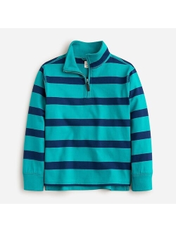 Kids' half-zip cotton pullover