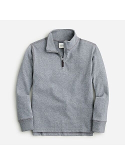 Kids' half-zip cotton pullover