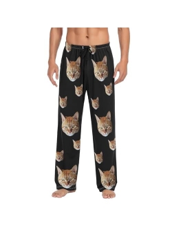 CHIFIGNO Personalized Funny Photo Face Men's Pajama Pants