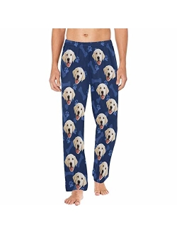 MyPupSocks Customized Face Pajamas Pants Photo Pajama Bottoms for Men S-XXL