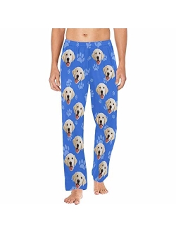 MyPupSocks Customized Face Pajamas Pants Photo Pajama Bottoms for Men S-XXL