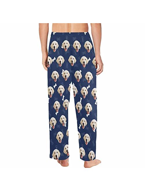 MyPupSocks Customized Face Pajamas Pants Photo Pajama Bottoms for Men S-XXL