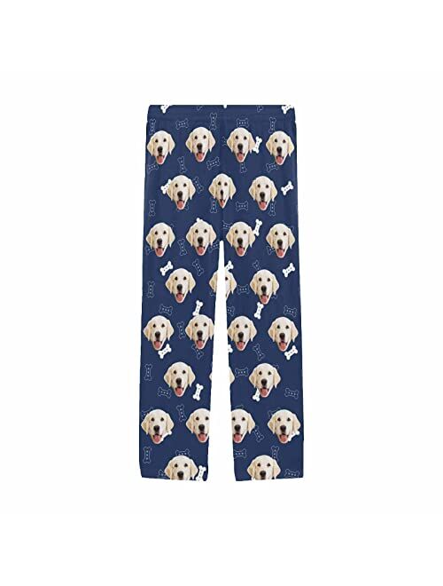 MyPupSocks Customized Face Pajamas Pants Photo Pajama Bottoms for Men S-XXL